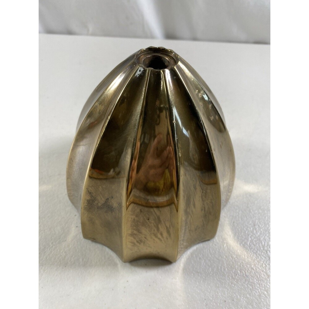 Vintage Brass Scallop Ornate Table Lamp Spacer Column Lamp Parts #212